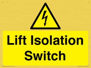 Lift Isolation Switch